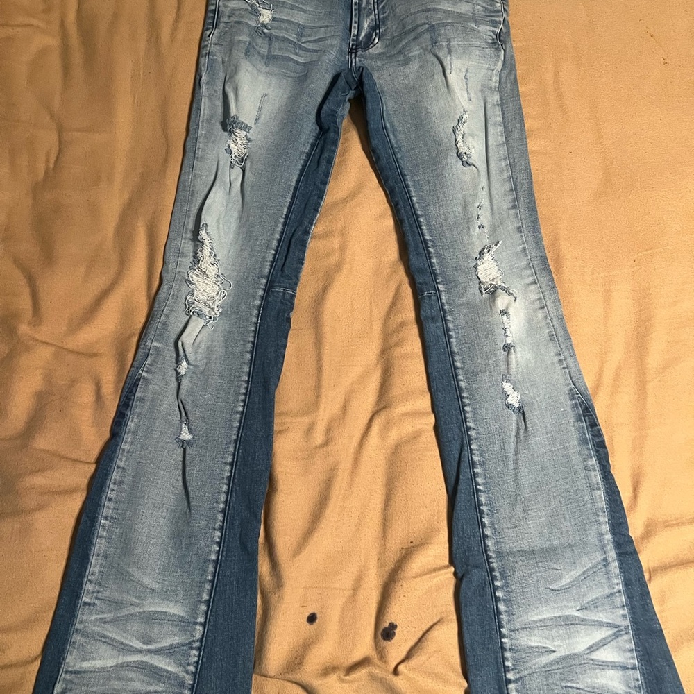 Rockstar original slim stacked flared jeans